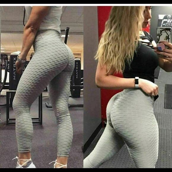 Anti Cellulite Butt Lifting Leggings Gray - Picture 4 of 6